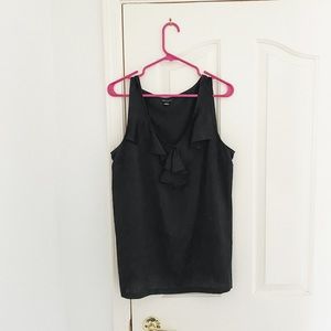 I Heart Ronson Black Ruffle Sleeveless Blouse